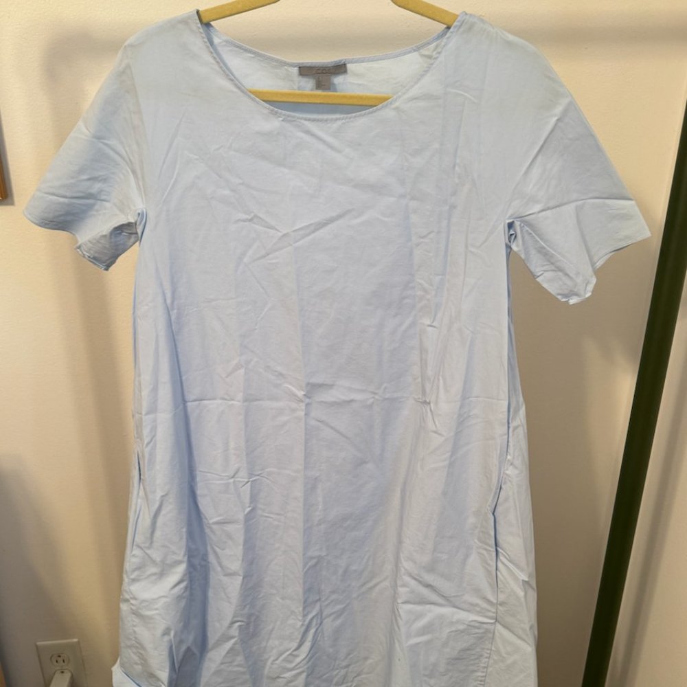 COS Light Blue Midi Dress